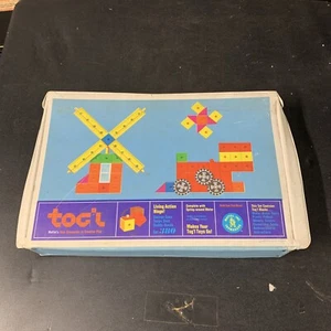 ESTUCHE DE TRANSPORTE DE JUGUETES DE CONSTRUCCIÓN MATTEL TOG'L DE COLECCIÓN MÁS DE 100 PIEZAS 1968 1967 - Imagen 1 de 12