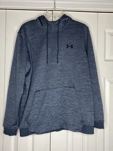 Men's Under Armour Hoodie Sweatshirt Cold Gear Kangaroo Pockets Drawstring Sz L - Picture 1 of 3