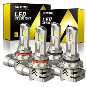 9005+9006 LED Combo Headlight 48000LM High/Low White Beam Bulbs Error Free USA - Picture 1 of 12