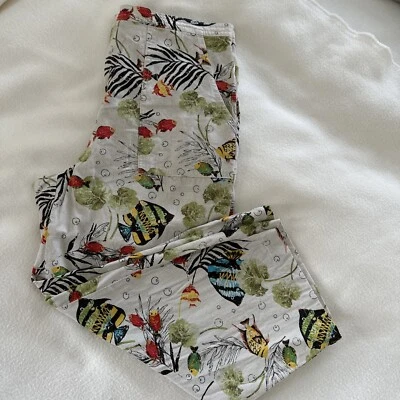 Jarell Ltd Stonebridge Linen Blend Capris Crop Pants-14/ Travel/Easy Care Foto 1 de 4