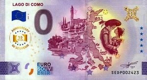 Null Euro Schein - 0 Euro Schein - Italien - Lago di Como 2025-2 Anniversary - Bild 1 von 1