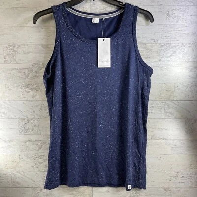 SOVEREIGN CODE Mens TANK TOP Small Blue Paint Splatter Muscle Sleeveless Shirt - Image 1 of 4