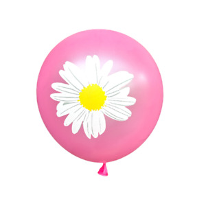 12 Pack Pink Daisy Balloons Flowers Floral  Girls Birthday Shower Party Decor