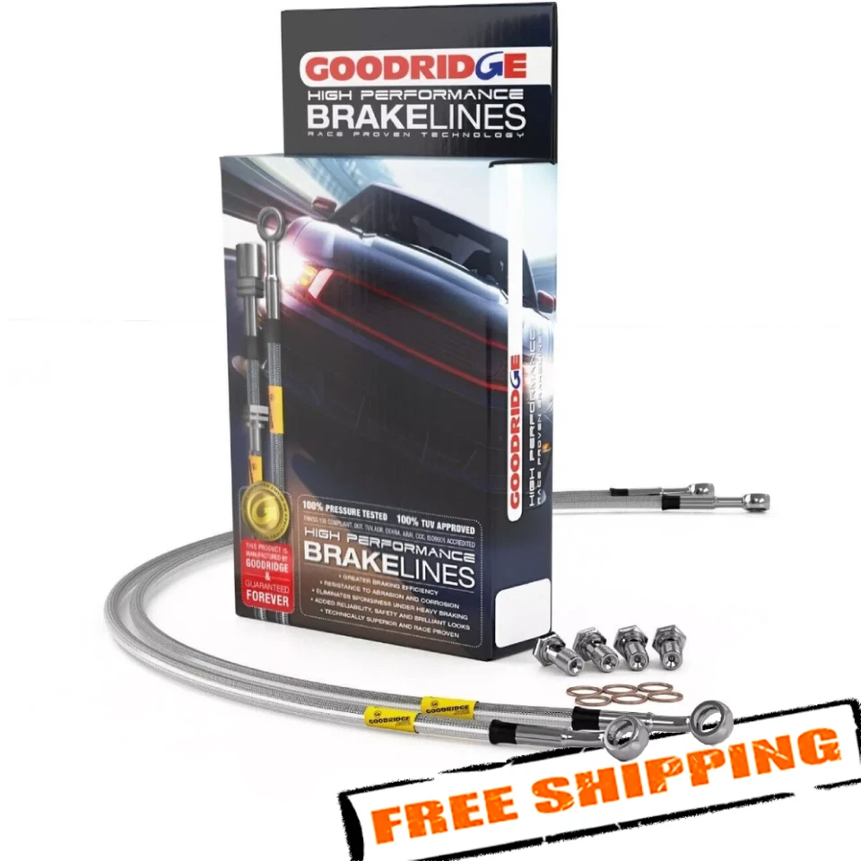 Goodridge G-Stop Stainless Steel Brake Line Kit for 1995 Mercedes-Benz E300 — 第 1/2 张图片