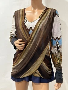 Camicia Alberto Makali XL multicolore e fantasia manica lunga e disegno plissettato - Foto 1 di 9