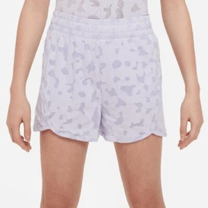 Nike Girl's Dri-FIT Breezy High Waist Shorts, Medium, Purple - Picture 1 of 1