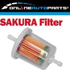 Sakura Petrol Plastic Inline Fuel Filter For Honda Prelude Sn 1.6L 4Cyl El 80~82