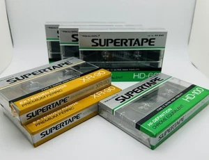 Supertape Realistic Sealed Tape Lot 6 Tapes HD-100, HD-60, XR-90 - Picture 1 of 15