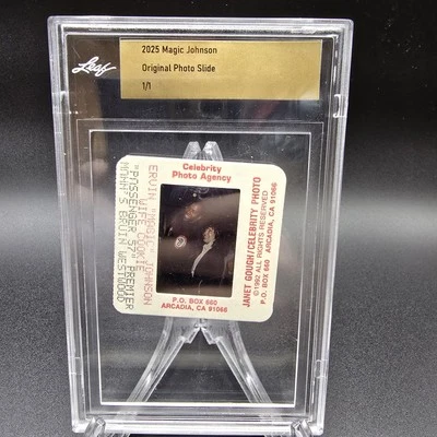  Hoja 2025 Magic Johnson Original Losa Foto Diapositiva 1/1 Foto 1 de 4
