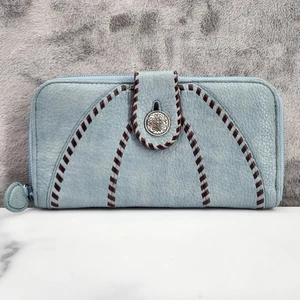 Brighton Blue Geldbörse - Pebble Leder Designer Portemonnaie Clutch - Bild 1 von 10