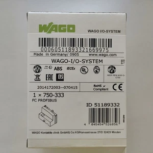 WAGO 750-333 FIELDBUS COUPLER PROFIBUS DP - Picture 1 of 3