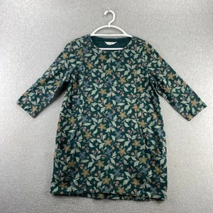 Seasalt Cornwall Organic Cotton Foraging Tunic XL Green Floral Pullover - Picture 1 of 9