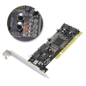 PCI SATA For RAID Controller Card 4 Internal Ports Sil3114 Chipset High Speed - Picture 1 of 7