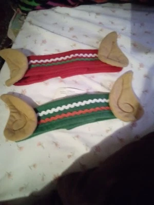 CHRISTMAS ADJUSTABLE ELF EARS HEAD BAND Lot of 2, NEW W Tags. - Image 1 of 3