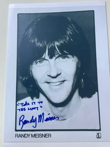 Randy Meisner Eagles Hand Signed Autograph - 8 x 12 Photo W/ COA - Picture 1 of 6