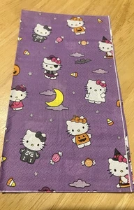 4 Decoupage Paper Napkins Halloween HELLO KITTY Art Crafts Lunch Napkins - Picture 1 of 2