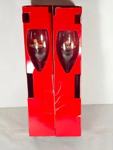 G. H. Mumm Clear Glass 4 oz. Champagne Flutes Set Of 2 New in Boxed Set - Picture 1 of 9