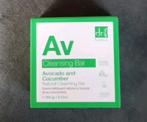 Dr. Botanicals "Av Cleansing Bar" Avocado and Cucumber 100 g Neu! - Bild 1 von 1