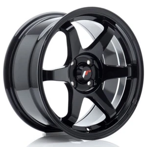 Cerchio in Lega JR Wheels JR3 16x8 ET25 4x100 Nero Lucido Cast - Foto 1 di 1