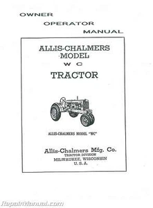 Allis Chalmers WC Operators Manual - Bild 1 von 1