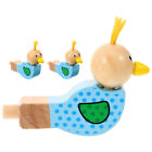 3 pièces sifflets d'oiseaux en bois enfants sifflets en bois instrument de musique éducatif