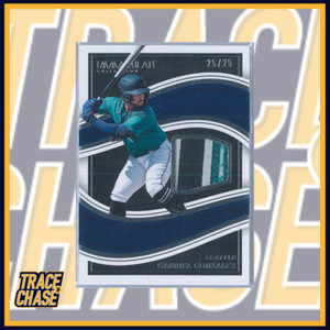 2023 Panini Immaculate Baseball Gabriel Gonzalez Black Materials Prime 25/25