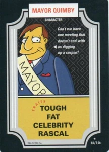 Simpsons TCG - Mayor Quimby #48 Rare - Picture 1 of 1