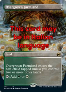 MTG OVERGROWN FARMLAND FOIL EXC - COLTIVAZIONI INFESTATE DA ERBACCE - MID X IT - Picture 1 of 1