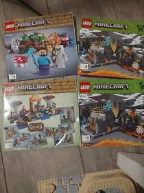 lego minecraft manuals only 21116 21124