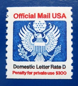 Sc # O139 ~  D Rate (22 cent) Eagle. Official Mail Stamp Issue - Picture 1 of 1
