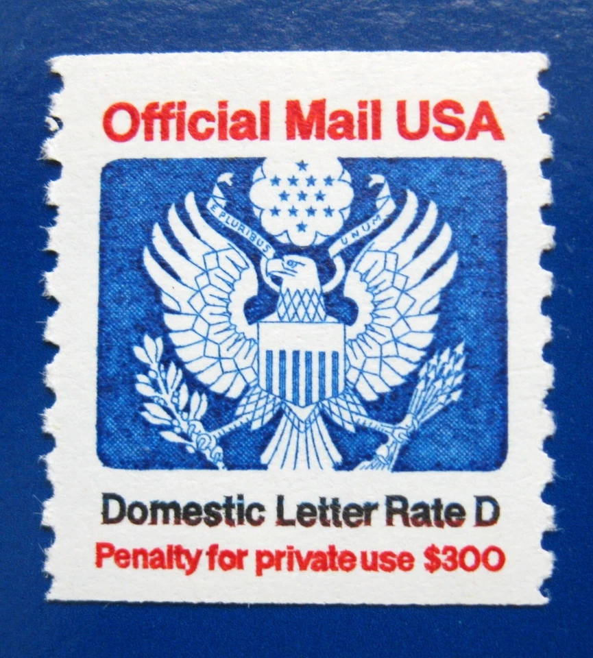 Sc # O139 ~  D Rate (22 cent) Eagle. Official Mail Stamp Issue - Image 1 of 1