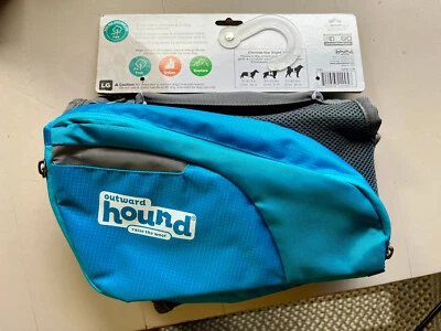 Outward гончая DayPak синий собаки седло рюкзак большой 55-85 фунтов/обхват 36 дюймов - Изображение 1 из 3