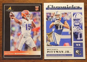 2023 Panini Chronicles Draft Picks ANTHONY RICHARDSON #3 RC PINNACLE, PITTMAN JR
