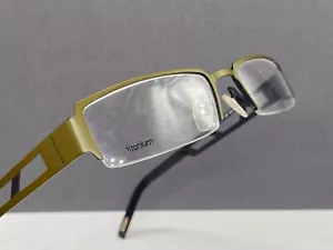 Davidoff Brille Herren Grün Oliv Army Eckig Halbrand Titan 95004 NP:250€ - Bild 1 von 17
