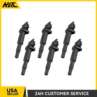 6 Ignition Coil Pack For BMW 335i 2011-2015 435i 2014-2016 535i 3.0L L6 2010-16 - Image 1 of 4