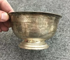 STERLING VON FINA EXEMPLAR PAUL REVERE 1786 2-3/4" STERLINGSILBER SCHALE - Bild 1 von 5