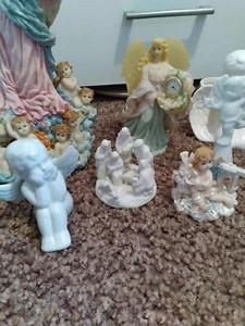 Konvolut 9 Marien Engel, Cherubs und Krippenszenen Figuren, verschiedene, SIEHE BILDER! - Bild 1 von 10