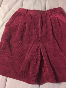 Bushwacker Corduroy Burgundy Ladies Walking Shorts Size 12 - Picture 1 of 6