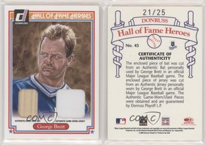 2004 Donruss Diamond Kings Hall of Fame Heroes Combo Materials /25 George Brett