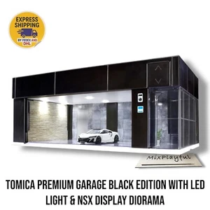 Tomica Premium Garage Black Edition mit LED Licht & NSX Display Diorama - Bild 1 von 7