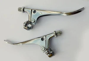 Pair Motorcycle Doherty Chrome Motorcycle Brake & Clutch Levers, 7/8" Bars - Picture 1 of 2