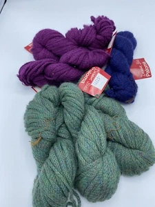 Debbie Bliss Paloma 71 yds each x 6 sk. Soft Alpaca Wool Green/Blue/Fuchsia - Picture 1 of 12
