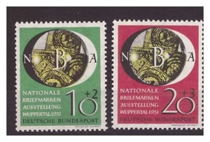 DEUTSCHLAND REP. BUND 1951 - WUPPERTAL EXPO - NEUE SERIE ** POSTFRISCH - Bild 1 von 1