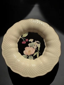 Mikasa “Botanica Black” Regal Salad Dessert Plate 7.25” Gold Trim FREE SHIPPING - Picture 1 of 3