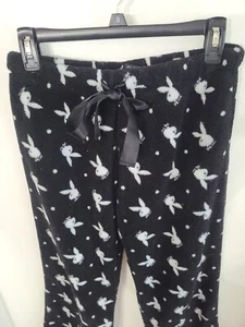 PLAYBOY Sleepwear Ladies Medium BUNNY Lounge Pant'S Ladies Sherpa Fleece Rare! - Picture 1 of 6