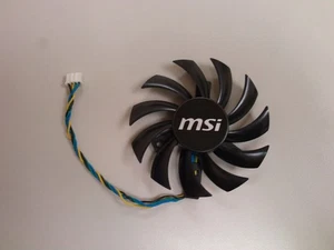 Cooler Fan For MSI GTX 460 GTX 5670 5750 5770 6670 6750 6770 PLD08010S12HH 75mm - Afbeelding 1 van 3