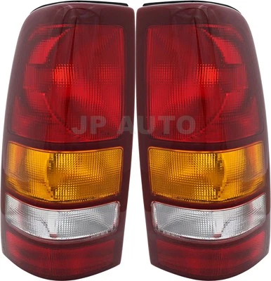 For 1999-2002 Chevrolet Silverado GMC Sierra 1500 2500 Taillight Pair - Image 1 of 4