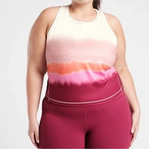 Athleta Shanti Printed Crop Tank in Sea Spray NWT size 2X Athletic - Picture 1 of 7