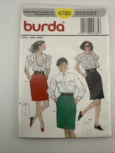 Burda 4785 Bleistiftrock schmaler Rock knielang Größe 12-22 - Bild 1 von 2