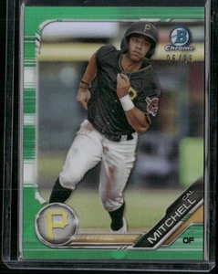 2019 Bowman Draft #BDC-26 Cal Mitchell Chrome Green Refractor #/99 - Picture 1 of 2
